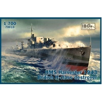 IBG 1/700 HMS Harvester 1943 British H-class Destroyer Plastic Model Kit