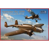 IBG 1/72 September Sky 1939: 2 in 1 PZL P.11a and PZL 37B Los Plastic Model Kit [72528]