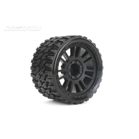 Jetko 1/8 SMT 4.0 PROPHET Tyres (Claw Rim/Black/Medium Soft/Belted/17mm 0 o/s) [1902CBMSGBB1]