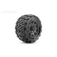 Jetko 1/10 ST 2.8 EX-ROCKFORM Tyres (Claw Rim/Black/Medium Soft/12mm 1/2 o/s) [2703CBMSGNB2]