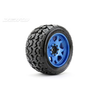 Jetko 1/5 XMT EX-TOMAHAWK Tyres (Claw Rim/Metal Blue/Medium Soft/Belted/24mm) [5801CLMSGBB1]