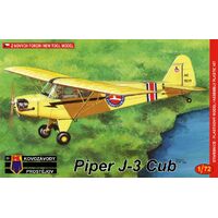 Kovozavody 1/72 Piper J-3 Cub Plastic Model Kit