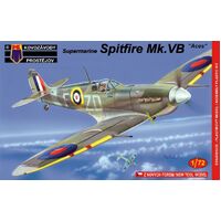 Kovozavody 1/72 Supermarine Spitfire Mk.VB Early Aces RAF Plastic Model Kit