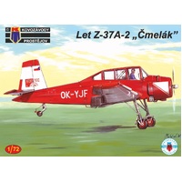 Kovozavody 1/72 Z-37A-2 Cmelak CZ Plastic Model Kit