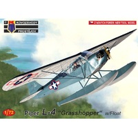 Kovozavody 1/72 Piper L-4 "Grasshopper" w/Float Plastic Model Kit