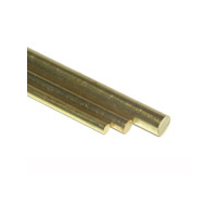 K&S Brass Rod 1/4 x 36" (4 Packs of 1)