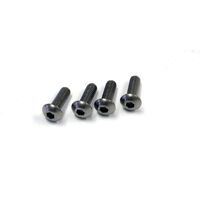 Kyosho Button Screw(Hex/Titanium/M4x12/4pcs)