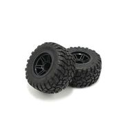 Kyosho Glued Tire & Wheel Set (RAGE2.0/BK/2pcs)