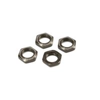 Kyosho Wheel Nut (Gunmetal/4pcs/for Serration)