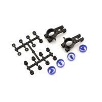 Kyosho Aluminum Rear Hub Carrier (L,R/Gunmetal) [IFW608B]