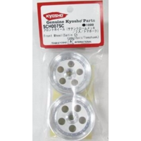 Kyosho Front Wheel (Satin Chrome/2pcs/Tomahawk)