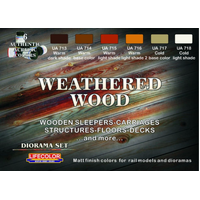 Lifecolor Weathered Wood Acrylic Paint Set