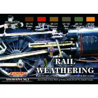 Lifecolor Rail Weathering Diorama Acrylic Paint Set