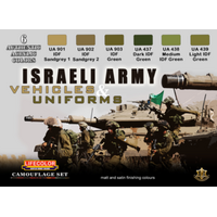 Lifecolor Isreali Army Vehicle & Uniforms Acrylic Paint Set