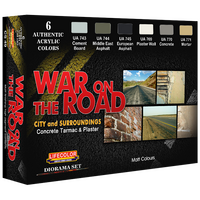 Lifecolor War on the Road 6 Colour Acrylic Paint Set