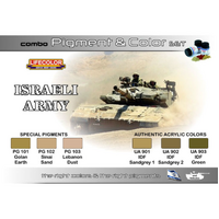 Lifecolor Israeli Army Pigment And Colour Combo Acrylic Paint Set