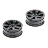 LRP Spoke Wheel front black (2 pcs) - S10 Twister BX