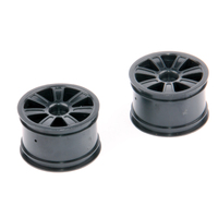 LRP Spoke Wheel rear black (2 pcs) - S10 Twister BX