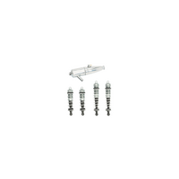 LRP Aluminium BigBore Shock Set + Pipe Aluminium polished - Rebel BX upgrade