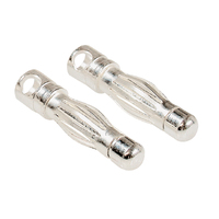 LRP 4mm Silver universal connectors (10 pcs. male plugs, no female plugs)"