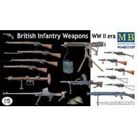 Master Box 1/35 British Infantry Weapons, WW II era Plastic Model Kit