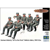 Master Box 1/35 German Infantry Off to the front Vehicle riders, WW II Era Plastic Model Kit