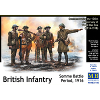 Master Box 1/35 British Infantry, Somme Battle Period, 1916 Plastic Model Kit