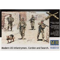 Master Box 1/35 Modern US infantrymen. Cordon and Search Plastic Model Kit