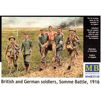 Master Box 1/35 British and German soldiers, Somme Battle, 1916 Plastic Model Kit