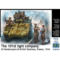 Master Box 1/35 The 101st light company. US Paratroopers & British Tankman, France, 1944