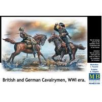 Master Box 1/35 British and German Cavalrymen, WWI era Plastic Model Kit