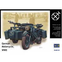 Master Box 1/35 German motorcycle, WWII Plastic Model Kit