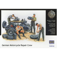 Master Box 1/35 German Motorcycle Repair Crew Plastic Model Kit