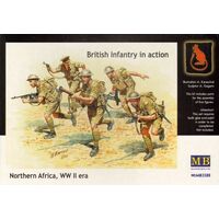 Master Box 1/35 British Infantry in action, Northern Africa, WW II era Plastic Model Kit