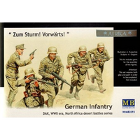 Master Box 1/35 German Infantry, DAK, WWII, North Africa desert battles series, Kit N 3