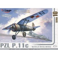 Mirage 1/48 PZL P-11c POLISH AIR FORCE (with photoetch) Plastic Model Kit