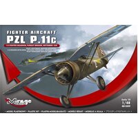 Mirage 1/48 PZL P.11c '112 ESKADRA MYSLIWSKA, BRYGADA POSCIGOWA, WRZESIEN 1939' Plastic Kit