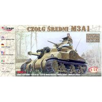 Mirage 1/72 M3A1 Middle Tank Plastic Model Kit