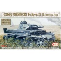 Mirage 1/72 German Tank Pz.Kpfw. IV Ausf. E 'France 1940' Plastic Model Kit