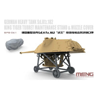 Meng German Heavy Tank Sd.Kfz.182 King Tiger Turret Maintenance Stand & Muzzle Cover (Resin)