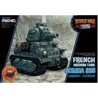 Meng French Medium Tank Somua S-35 (Cartoon Model) Plastic Model Kit