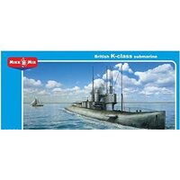 Micromir 1/350 British K-class submarine Plastic Model Kit