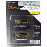 Pegasus 1/144 Sd. Kfz. 251/9 Fall Colors, prepainted