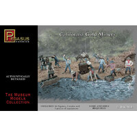 Pegasus 1/72 California Gold Miners Plastic Model Kit [7007]