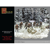 Pegasus 1/72 WWII Russian Infantry in Winter Dress Set 2 (34 piece set)