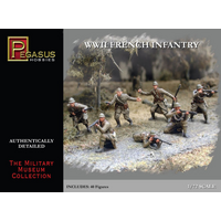 Pegasus 1/72 WWII French Infantry Plastic Model Kit [7306]