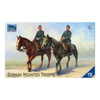 Riich Models 1/35 German Mounted Troops (2 Horses & 2 Figures) Plastic Model Kit