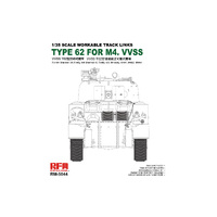 Ryefield Workable track links for British Sherman VC Firefly, M3, M4A1, M4A4, M4