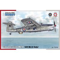 Special Hobby 1/72 Fairey Barracuda Mk.III 'ASV Mk.XI Radar' Plastic Model Kit