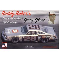 Salvinos J R BBO1980D 1/25 Buddy Bakers Gray Ghost #28 Oldsmobile 442 Winner 1980 Plastic Model Kit